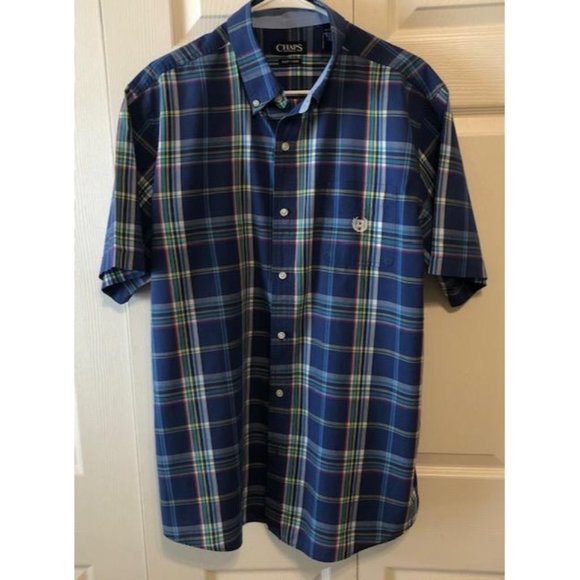 Men's Chaps Easy Care Plaid Shirt XL - Picture 1 of 5
